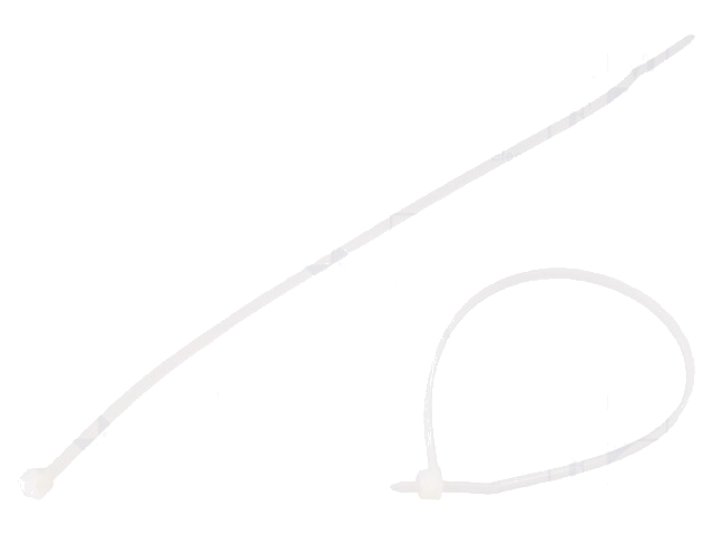 Kabelbinder; L: 200mm; W: 2,5mm; polyamide; 80N; natuurlijk Kabelbinder; L: 200mm; W: 2,5mm; polyamide; 80N; natuurlijk